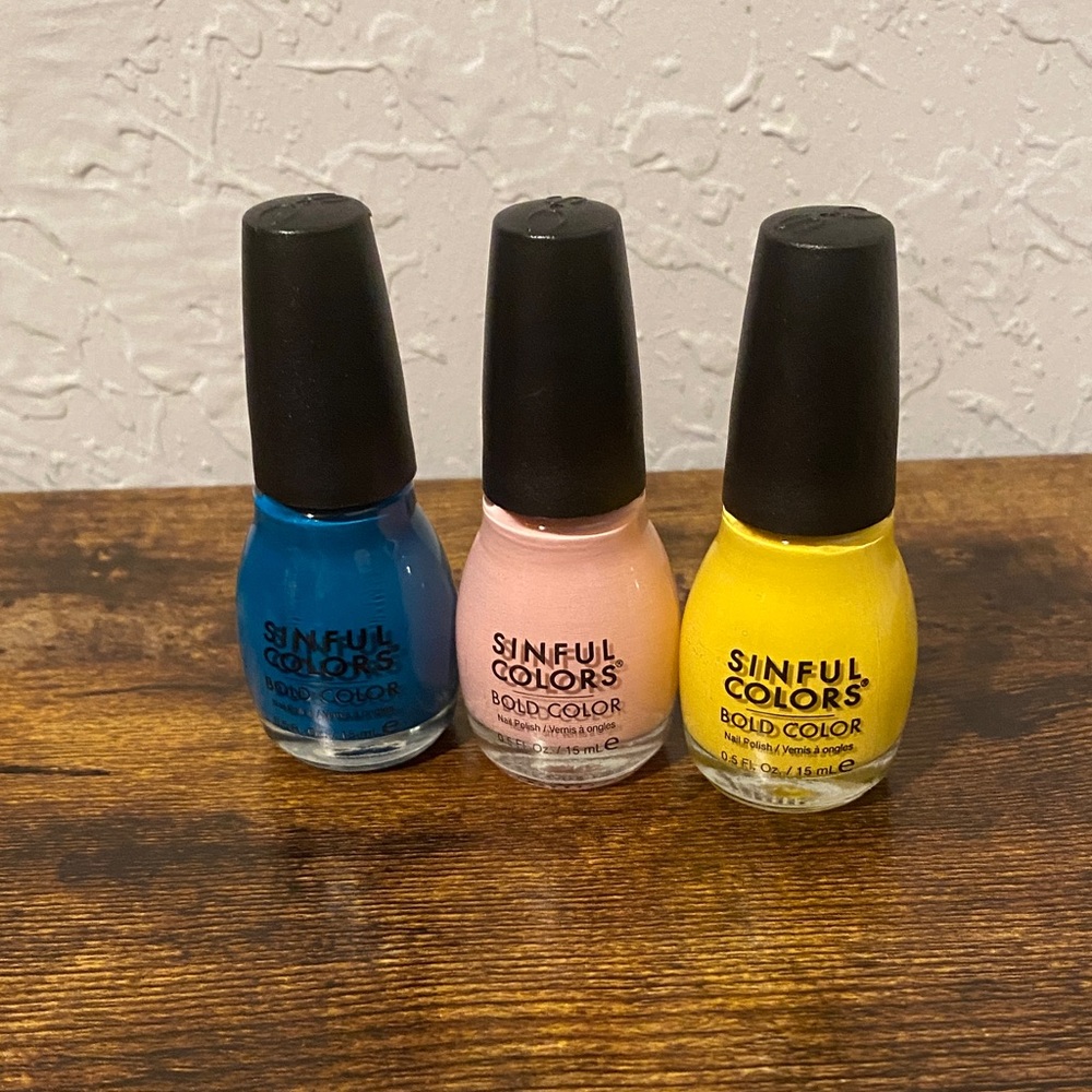 Sinful Colors Bold Nail Polish Trio